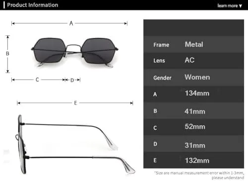 

Модные солнцезащитные очки для женщин в шестиугольной металлической оправе с зеркальными линзами, винтажные солнцезащитные очки для женщин MTZJH, C9 Gold Green