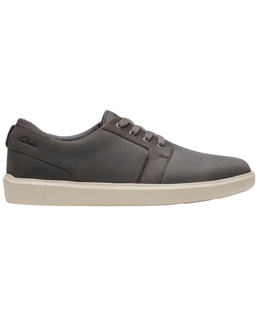 Мужские туфли Brodin Seam на шнуровке Clarks, серый suede — фото 2