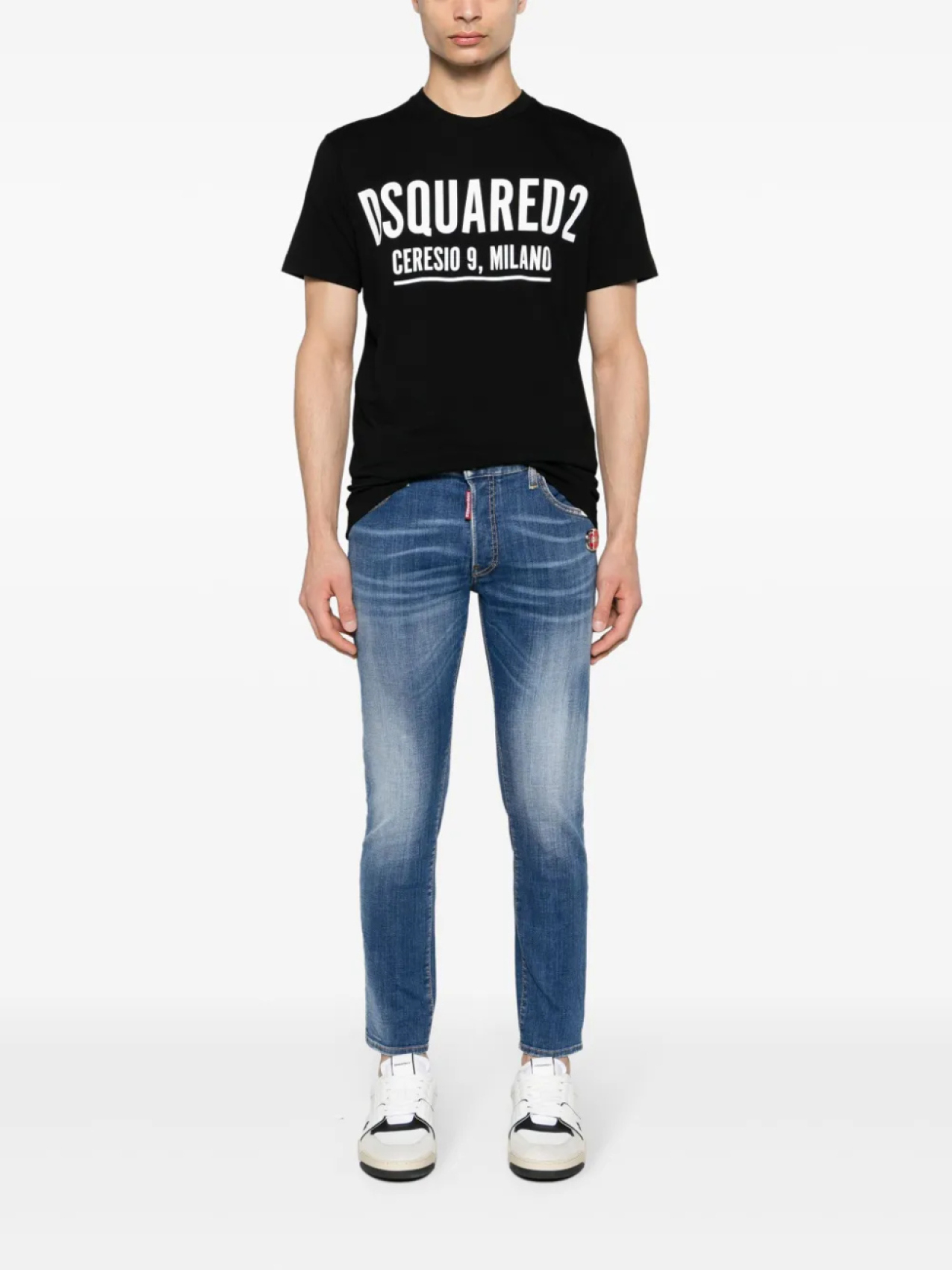Узкие джинсы DSQUARED2 Cool Girl, синий — фото 2