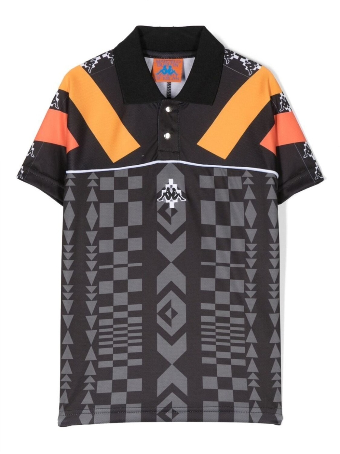 

Marcelo Burlon County Of Milan рубашка поло с принтом из коллаборации с Kappa, черный