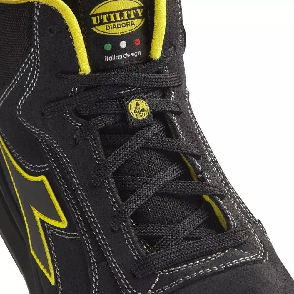 Кроссовки унисекс Run Net Airbox Master Mid S3 SRC ESD UTILITY DIADORA, Black — фото 3