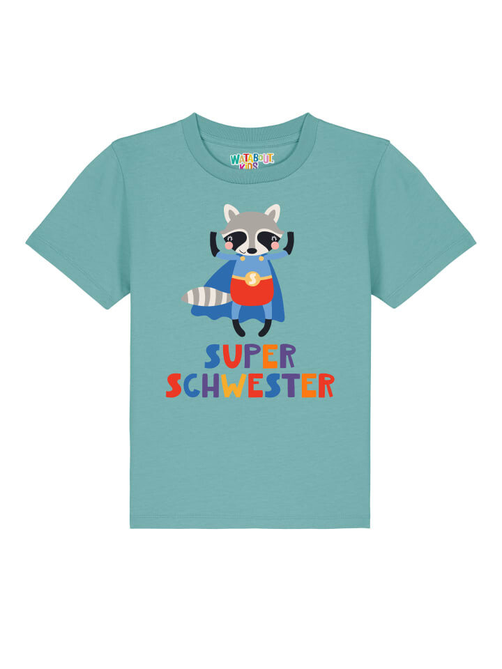 

Футболка wat Apparel, цвет teal monstera