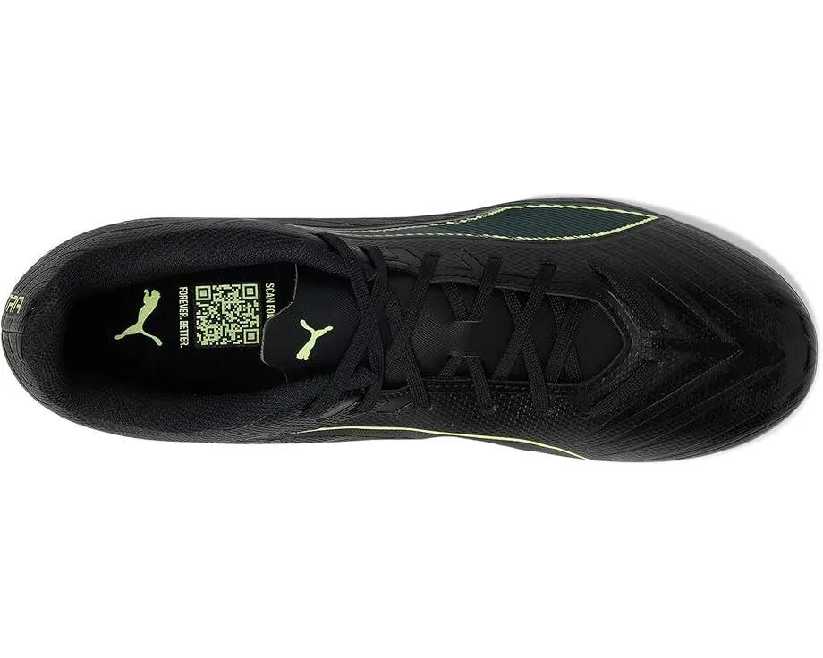 Кроссовки PUMA Ultra 6 Play Firm, Artificial Ground Soccer Cleats, Black/Fizzy Light/Green Terrain — фото 2