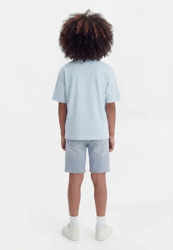 Футболка Gap Soft Logo Tee Basic, сине-белый — фото 2