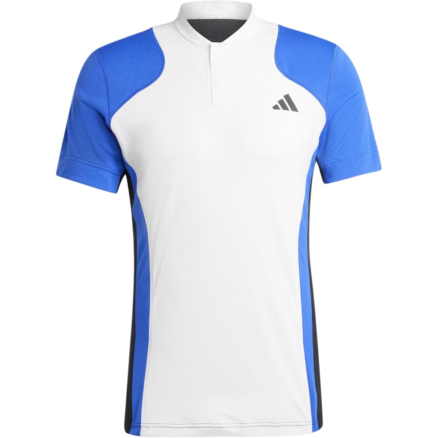 

Рубашка поло мужская белая/ярко-синяя/черная Adidas, черный