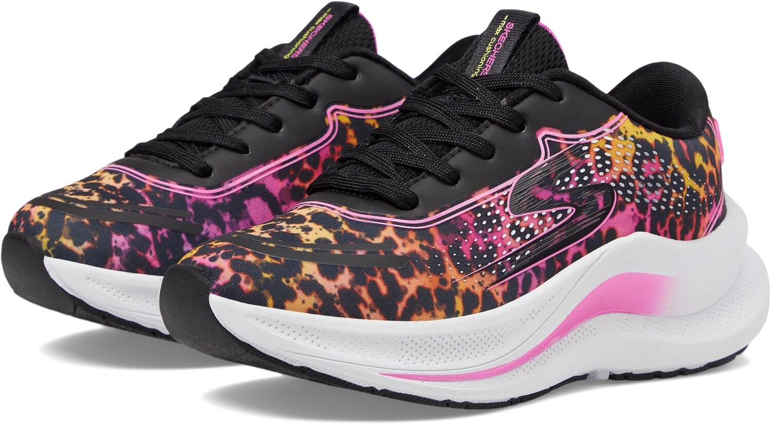 

Кроссовки SKECHERS KIDS Max Cushioning Ascend, цвет Black/Hot Pink