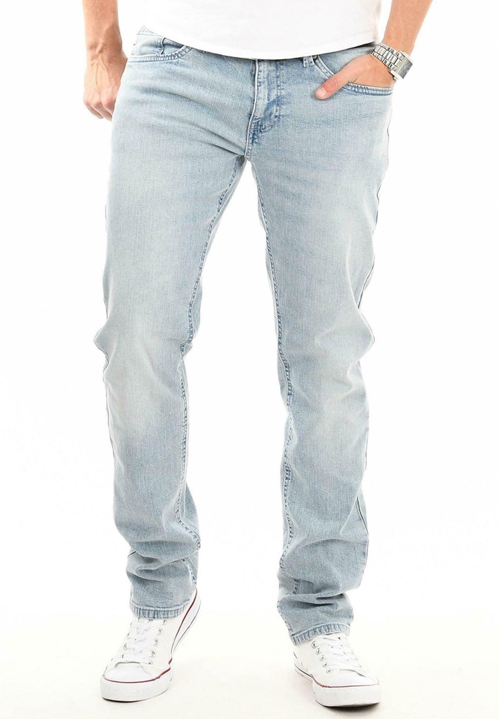 

Джинсы прямого кроя INDICODE JEANS, синий