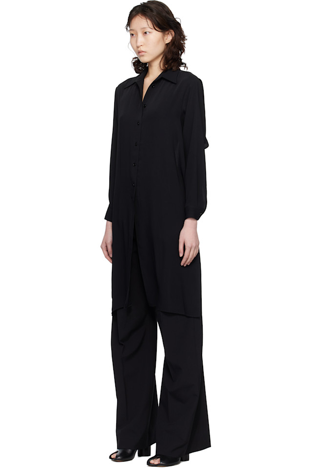 Рубашка Dual-Wear Mm6 Maison Margiela, черный — фото 4
