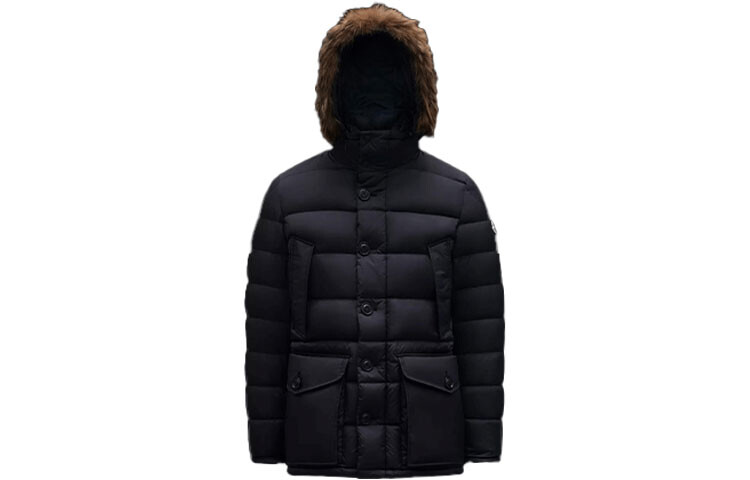 

Пуховик мужской синий Moncler
