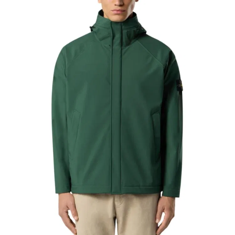Куртка-худи shell STONE ISLAND, Juniper Green — фото 4