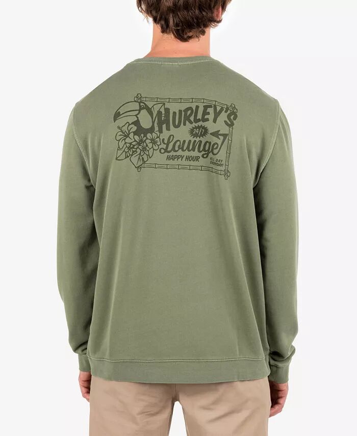 

Мужская толстовка Naturals Crew Hurley, зеленый