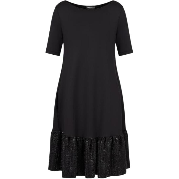 

EMPORIO ARMANI Платье с короткими рукавами женское черное