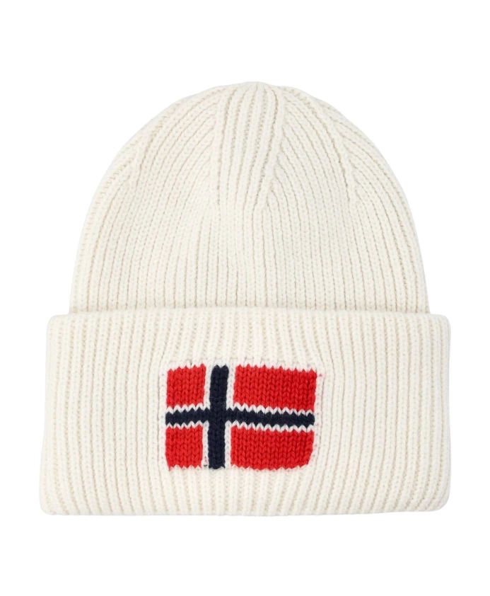 

Зимняя шапка из шерсти кремового цвета Napapijri, бежевый