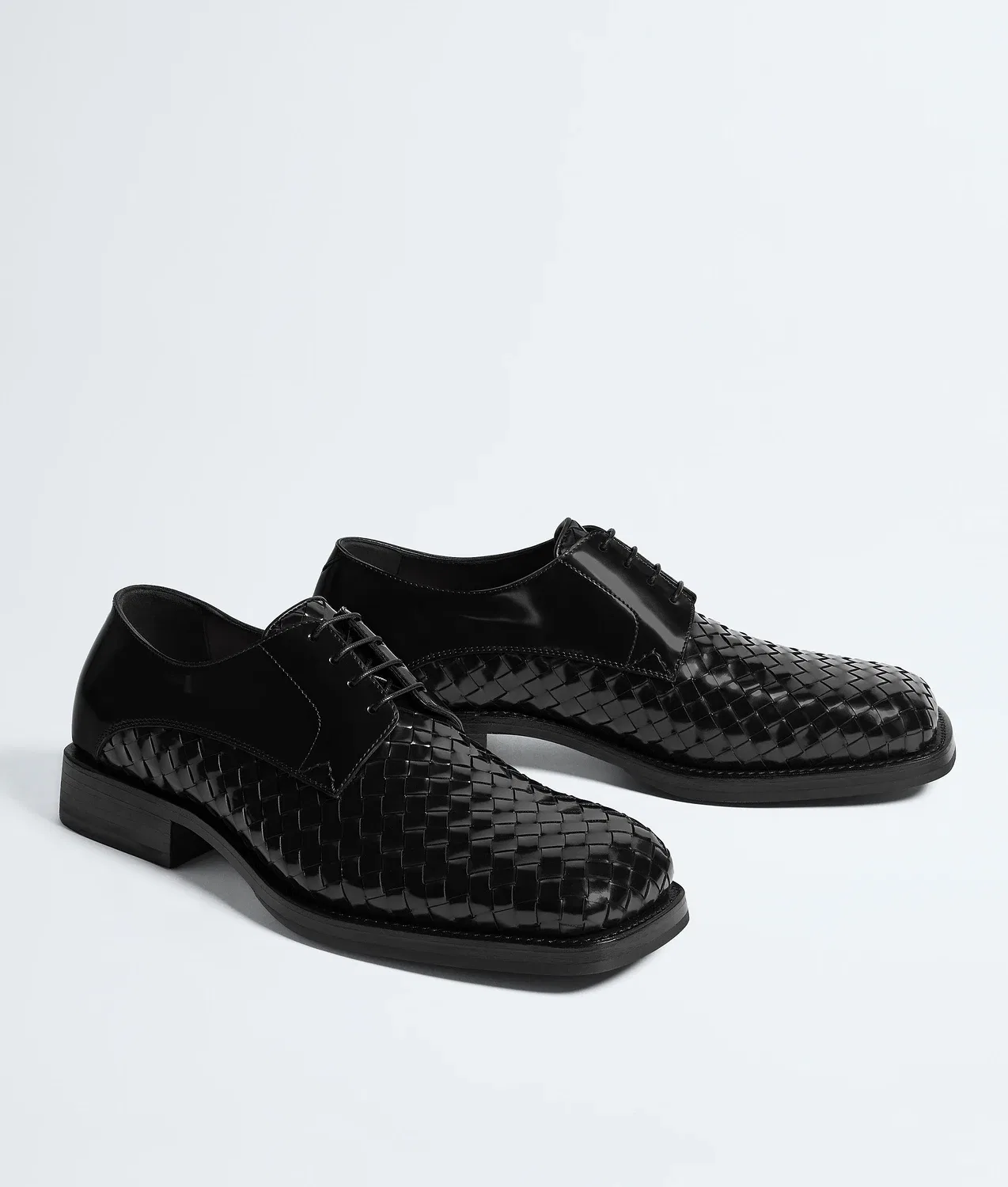 Туфли на шнуровке Smashed BOTTEGA VENETA, черный — фото 3