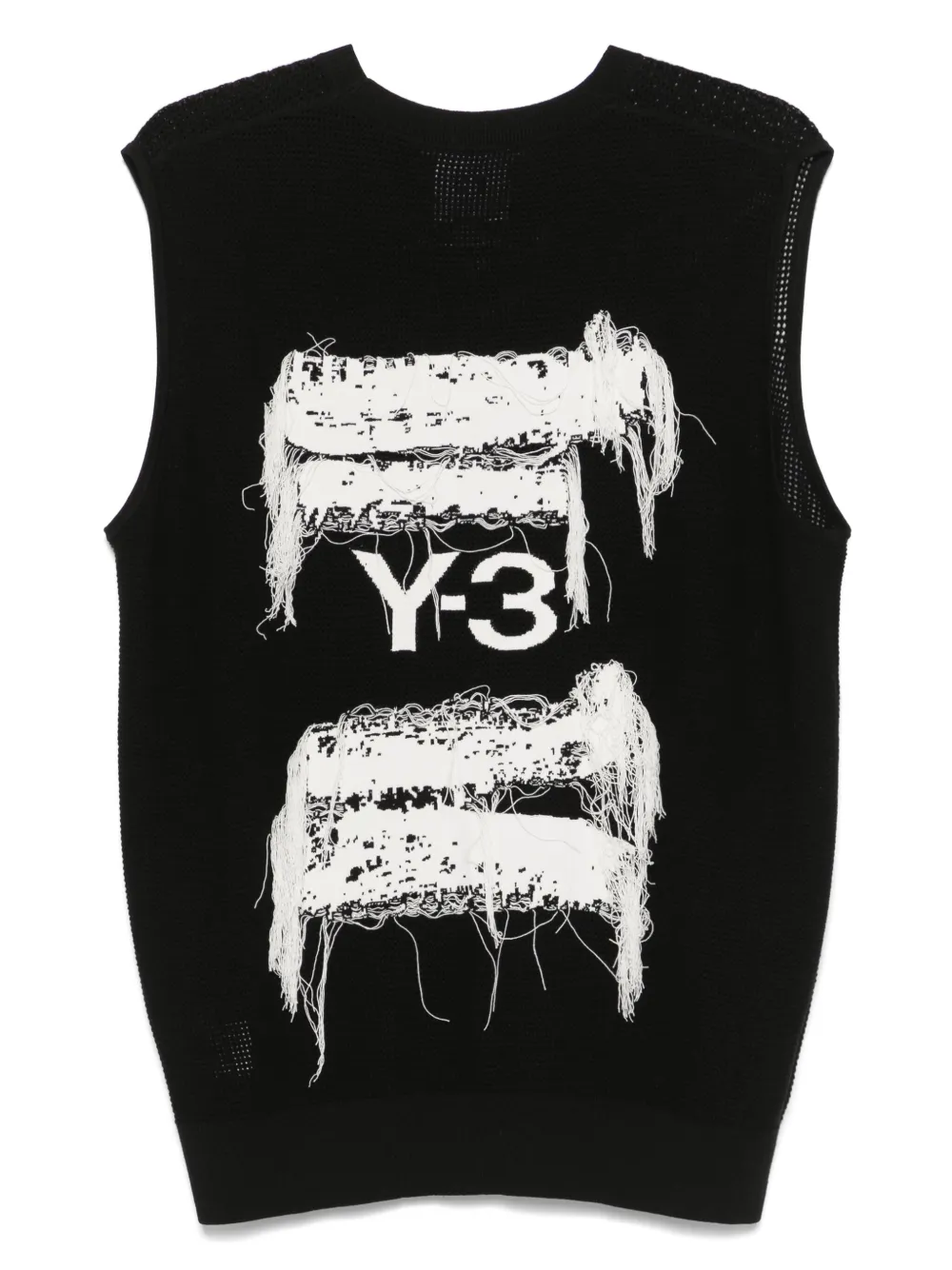 Топ с графичным узором из коллаборации с adidas Y-3, черный — фото 2