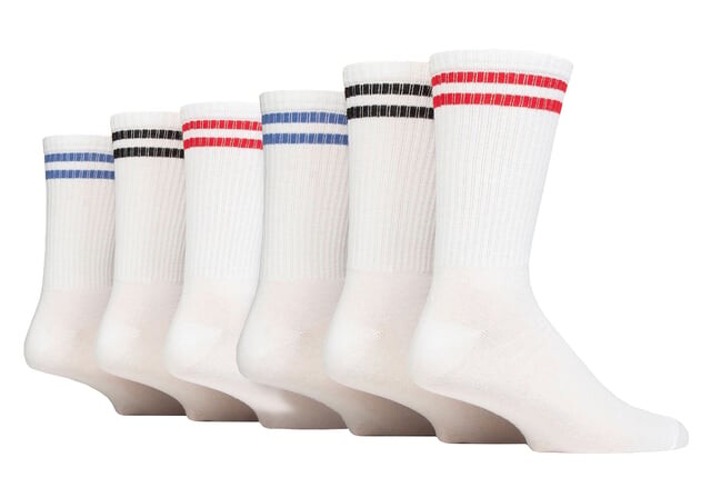 

Хлопковые носки в полоску Wildfeet, белый