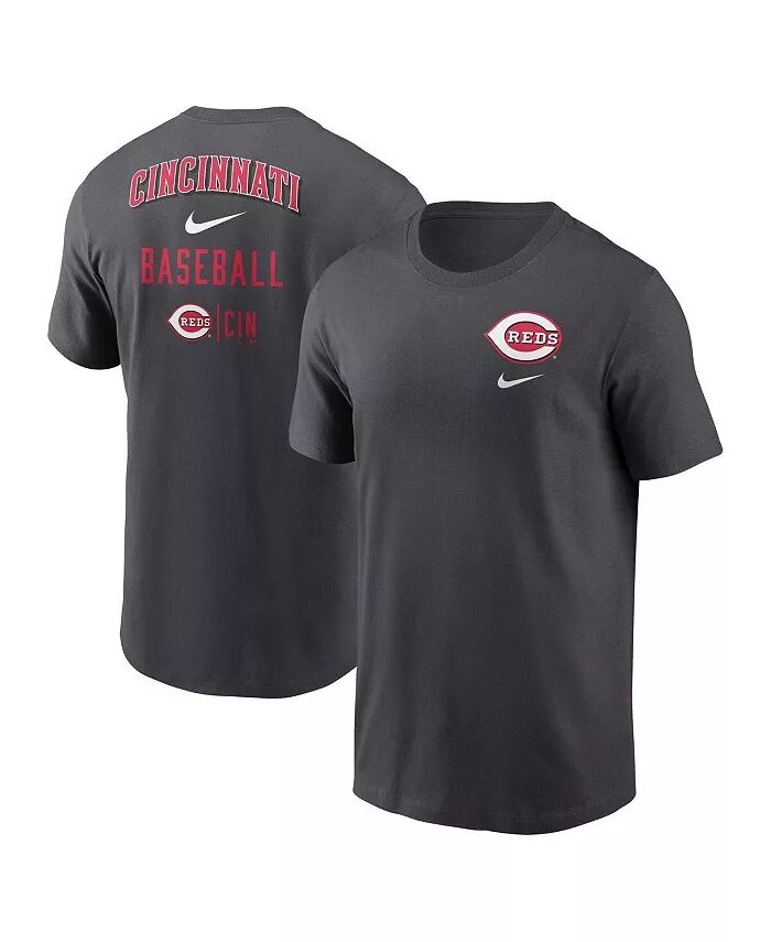 

Мужская футболка цвета уголь с логотипом Cincinnati Reds Sketch Bar Nike