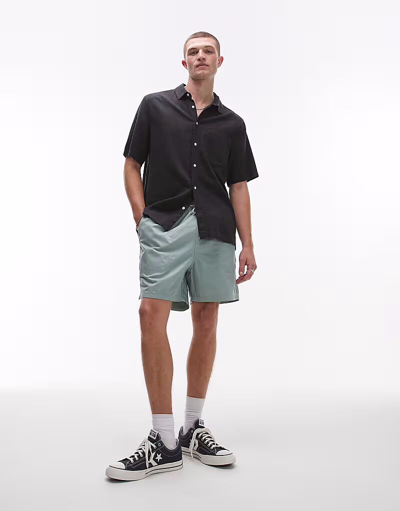 

Хлопковые шорты Dickies Pelican Rapids светло-зеленого цвета