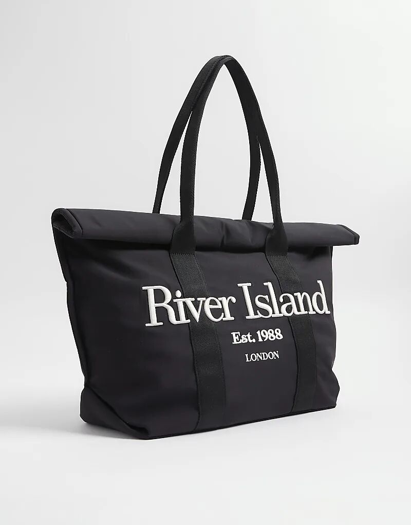 

Вещмешок River Island Roll Top черного цвета
