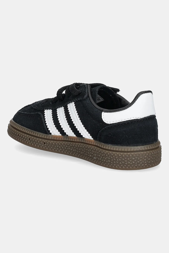 Детские замшевые кроссовки Handball Spezial Adidas Originals, черный — фото 3