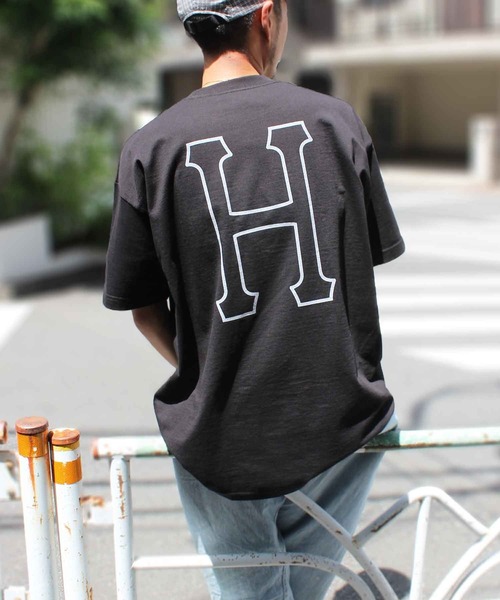 

Футболка с коротким рукавом, принт HUF, черный