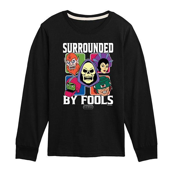 

Футболка с длинным рукавом для мальчиков 8-20 master of the universe surrounded by fools Licensed Character, Black