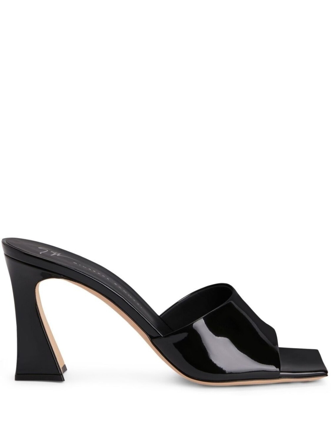 

Giuseppe Zanotti мюли Solhene с квадратным носком, черный