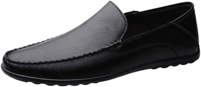 Лоферы мужские кожаные, Luxury, Black UOPYNE