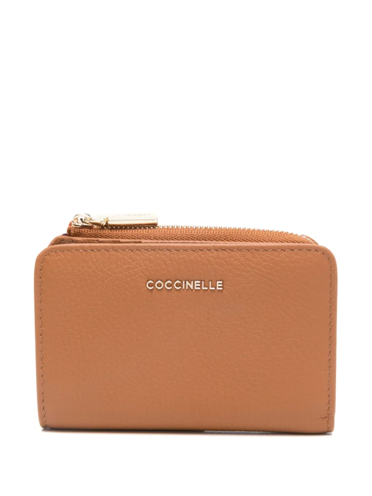 

Мягкий металлический кошелек Coccinelle, коричневый