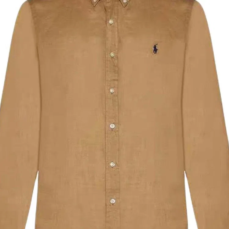 Рубашка мужская Brown Polo Ralph Lauren — фото 4