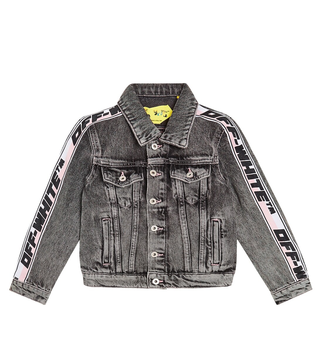 

Джинсовая куртка с логотипом Off-White Kids, черный