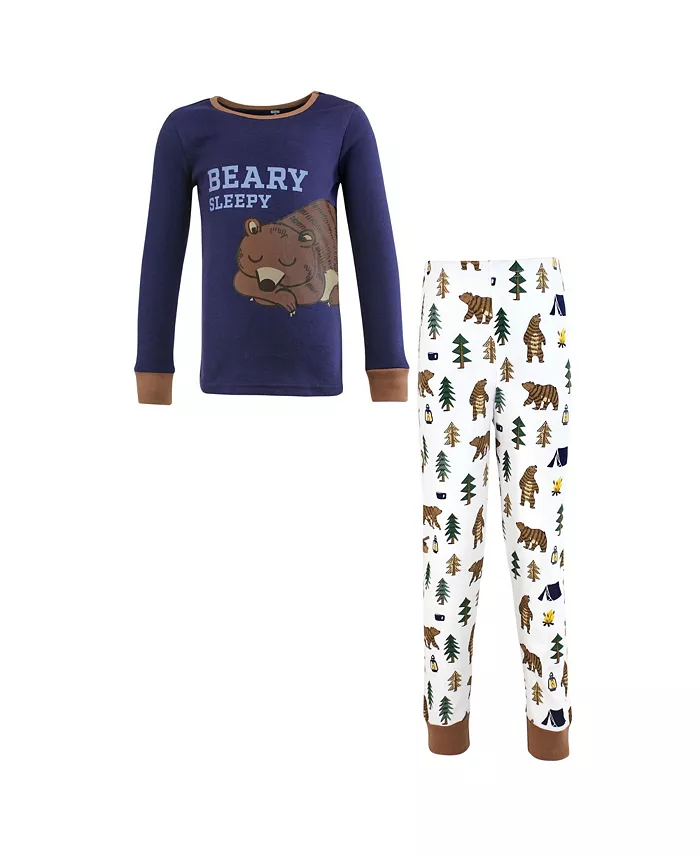 

Большие мальчики Hudson уютный хлопковый комплект для сна Hudson Baby, синий