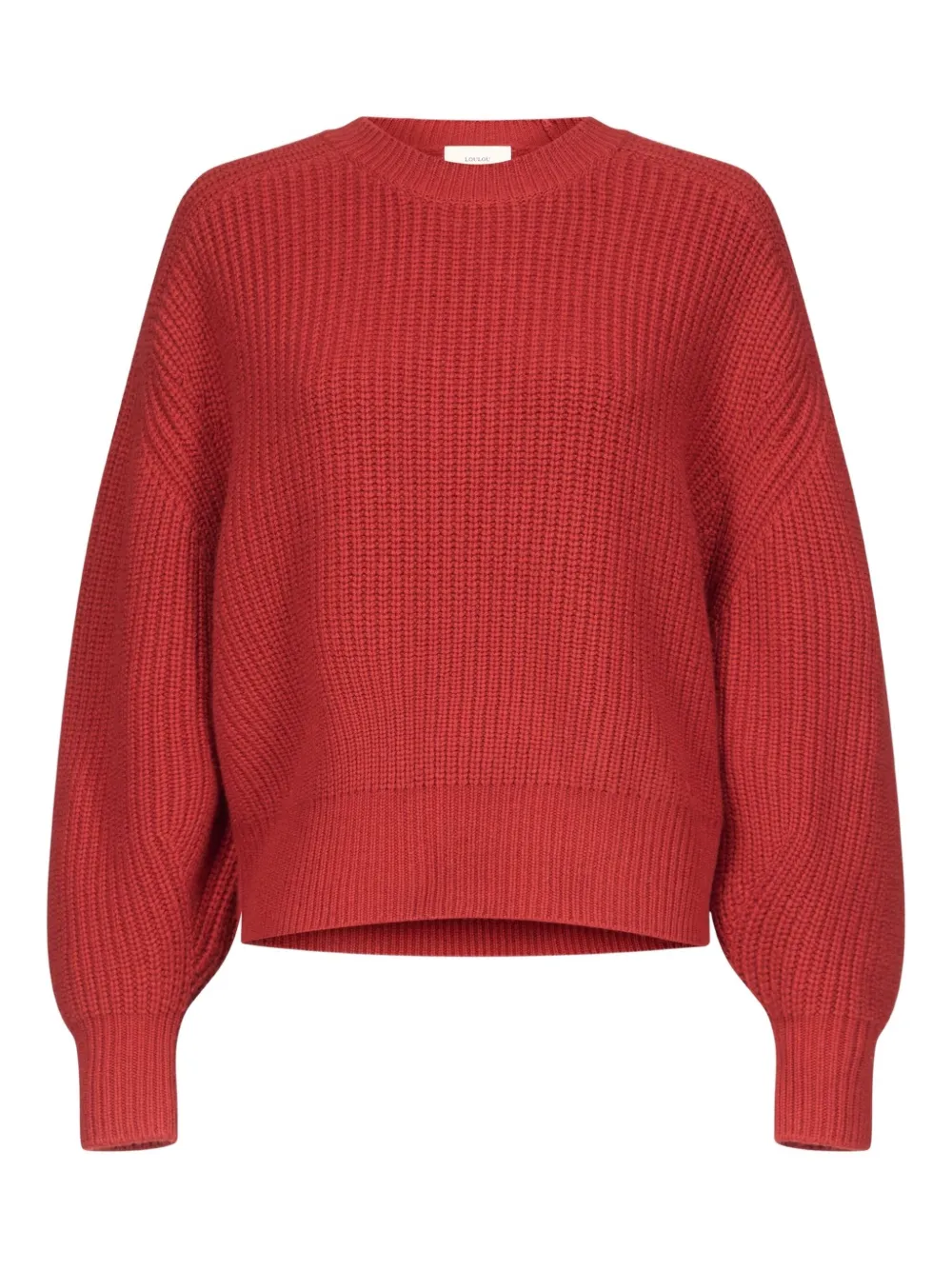 

Рифленый свитер с заниженной линией плеч Loulou, красный