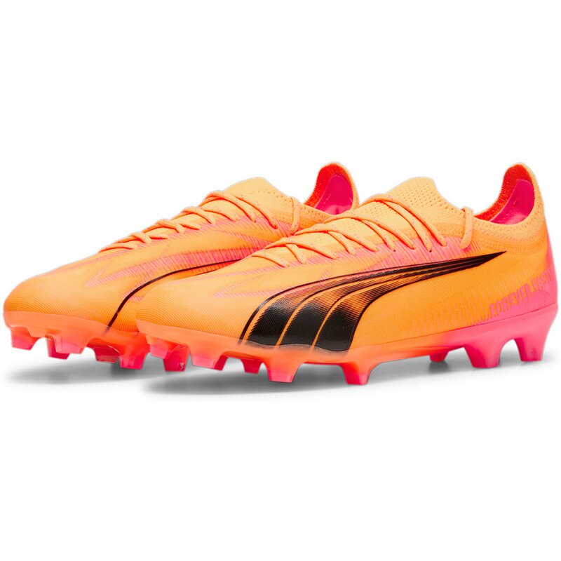 Футбольные бутсы Ultra Ultimate FG/AG Puma, цвет sun stream-puma black-sunset g — фото 3