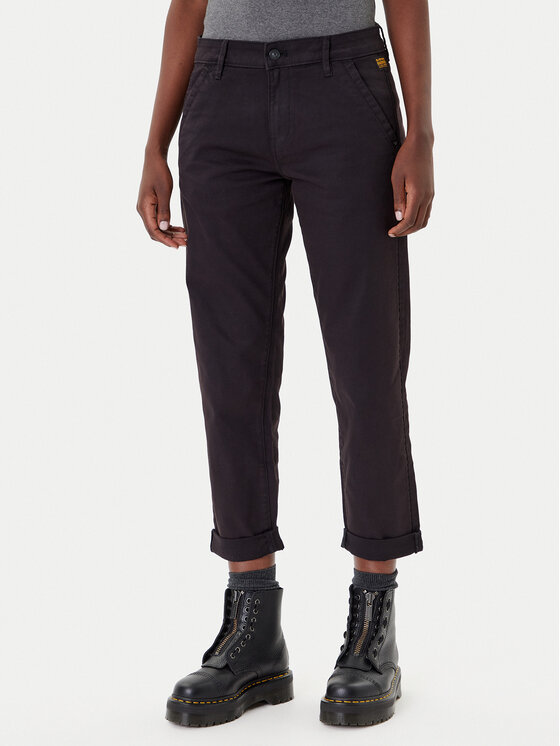 

Брюки из ткани boyfriend fit Kate D25257-C106 G-Star Raw, чёрный