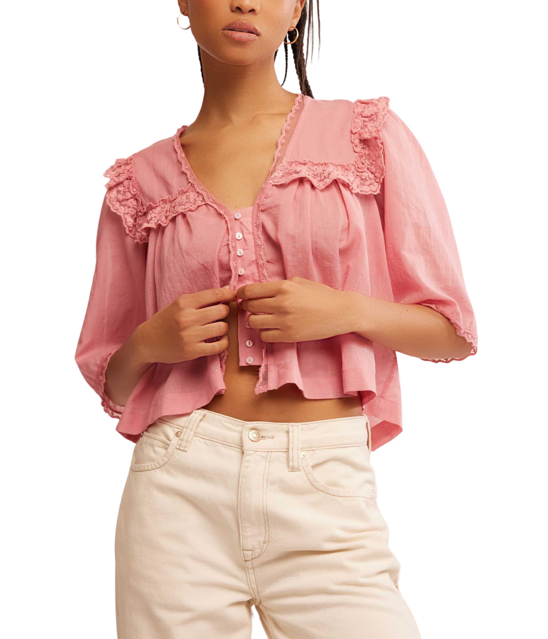 

Топ Free People Luna Top, Mauve Glow