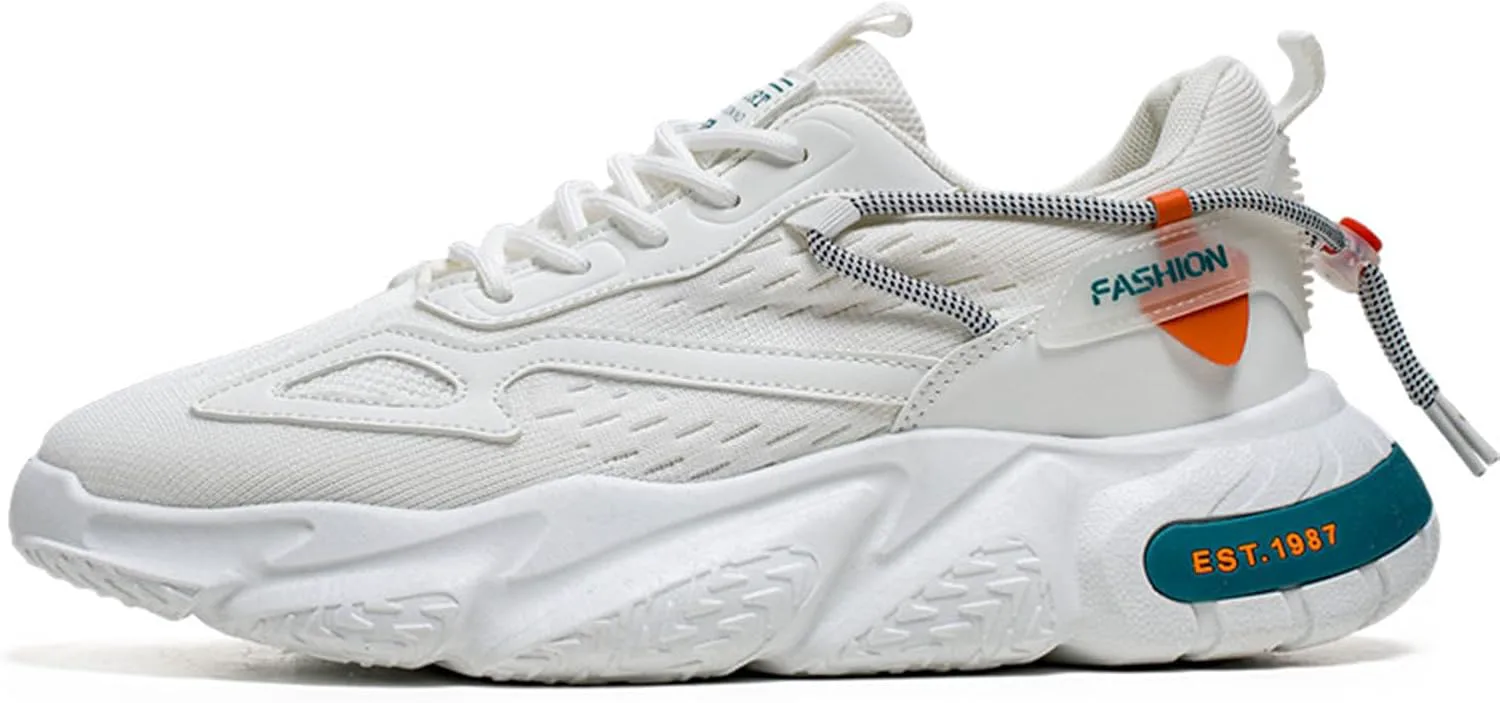 

Мужские беговые кроссовки GSIGUL для дороги, тенниса и ходьбы с амортизацией, спортивные кроссовки и повседневная обувь для мужчин, белый