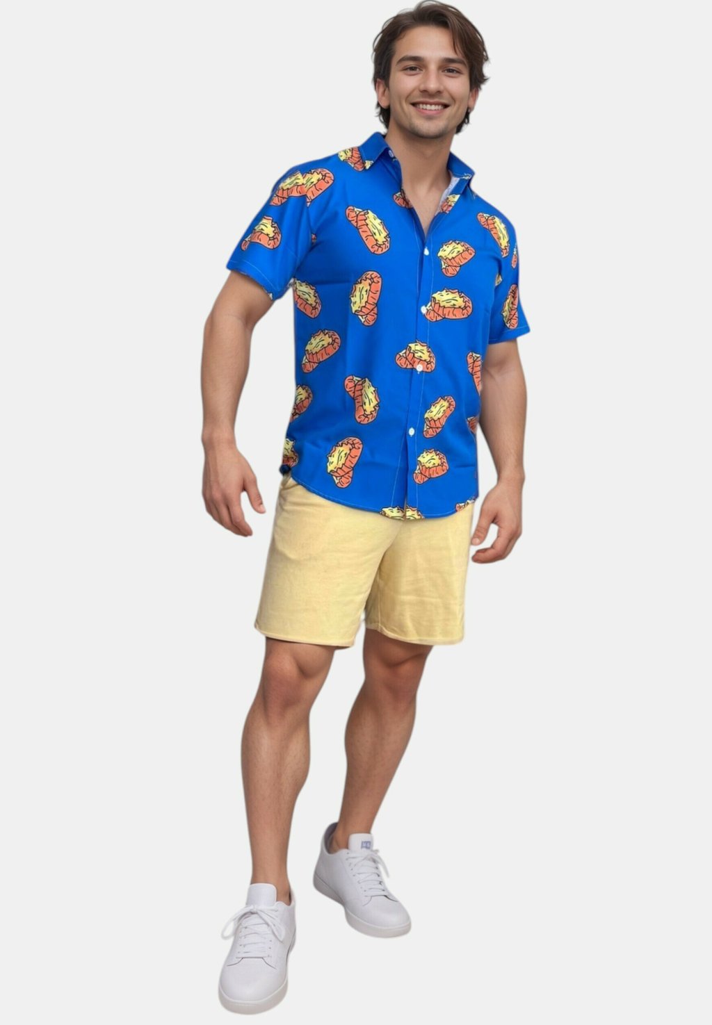 

Рубашка KARELIAN PIES HAWAIIAN Mr Ukko, синий