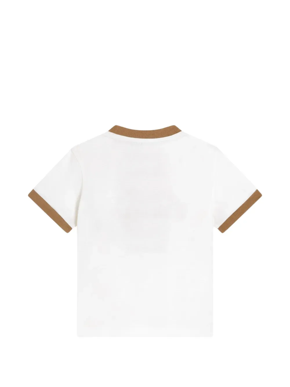 Футболка из джерси с принтом и вышивкой Dolce & Gabbana Kids, белый — фото 2