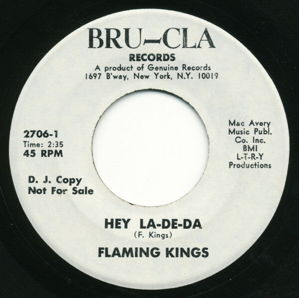 

CD диск Flaming Kings: Hey La-De-Da / So Wild About You (Digital 45)