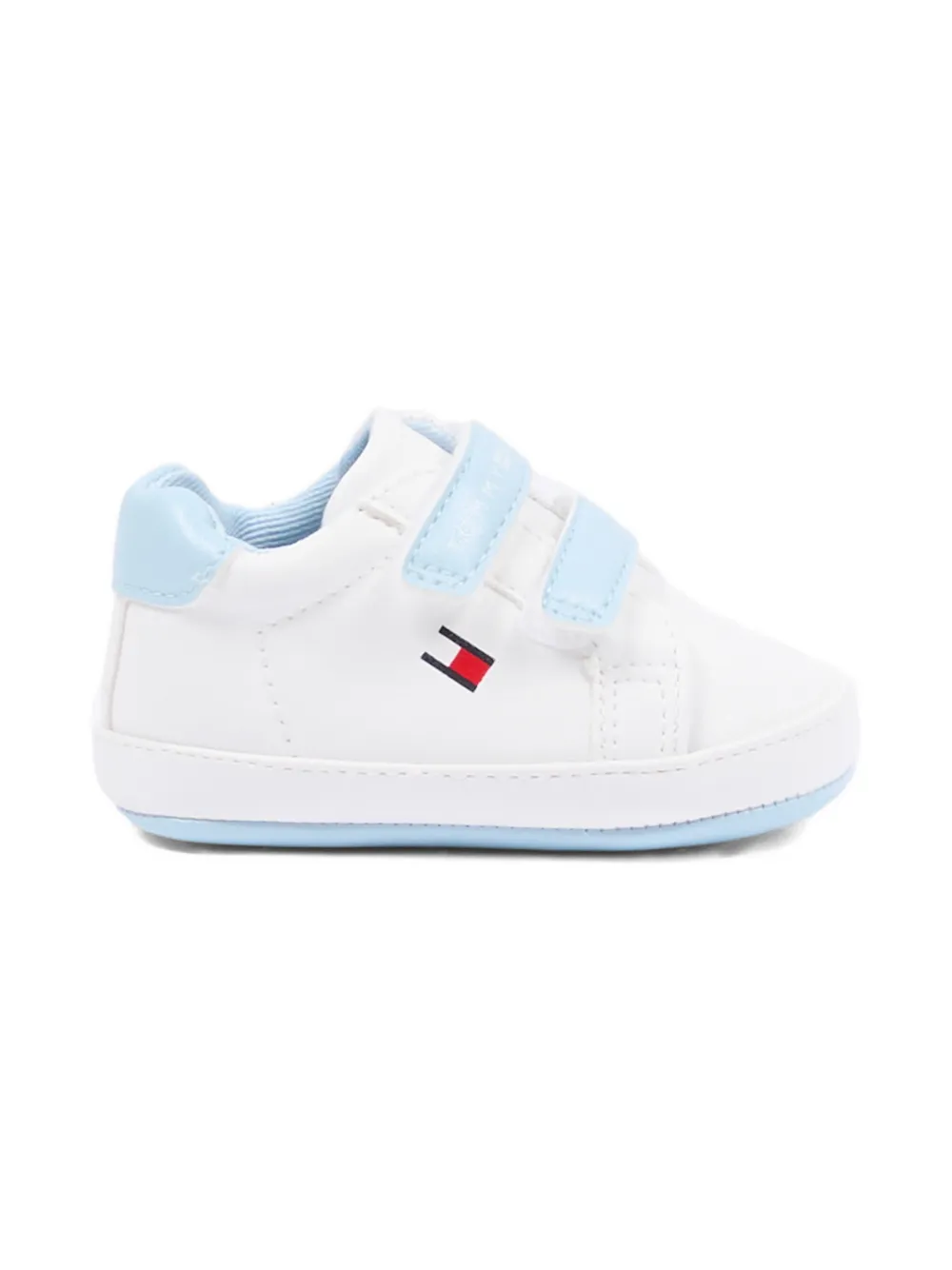 Полуботиночки для первых шагов с логотипной лямкой Tommy Hilfiger Junior, белый — фото 2