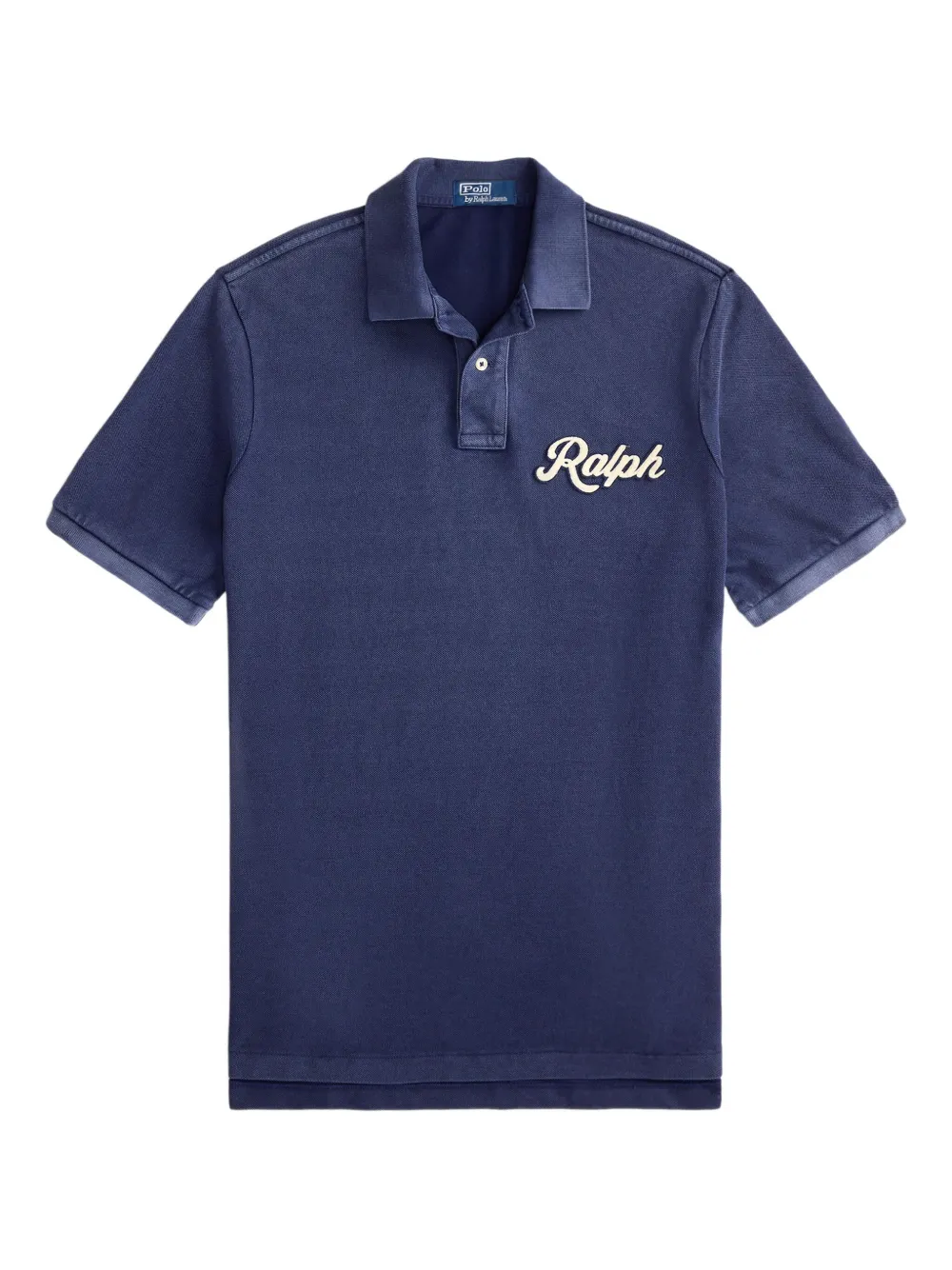 

Рубашка поло с вышитым логотипом POLO RALPH LAUREN, синий