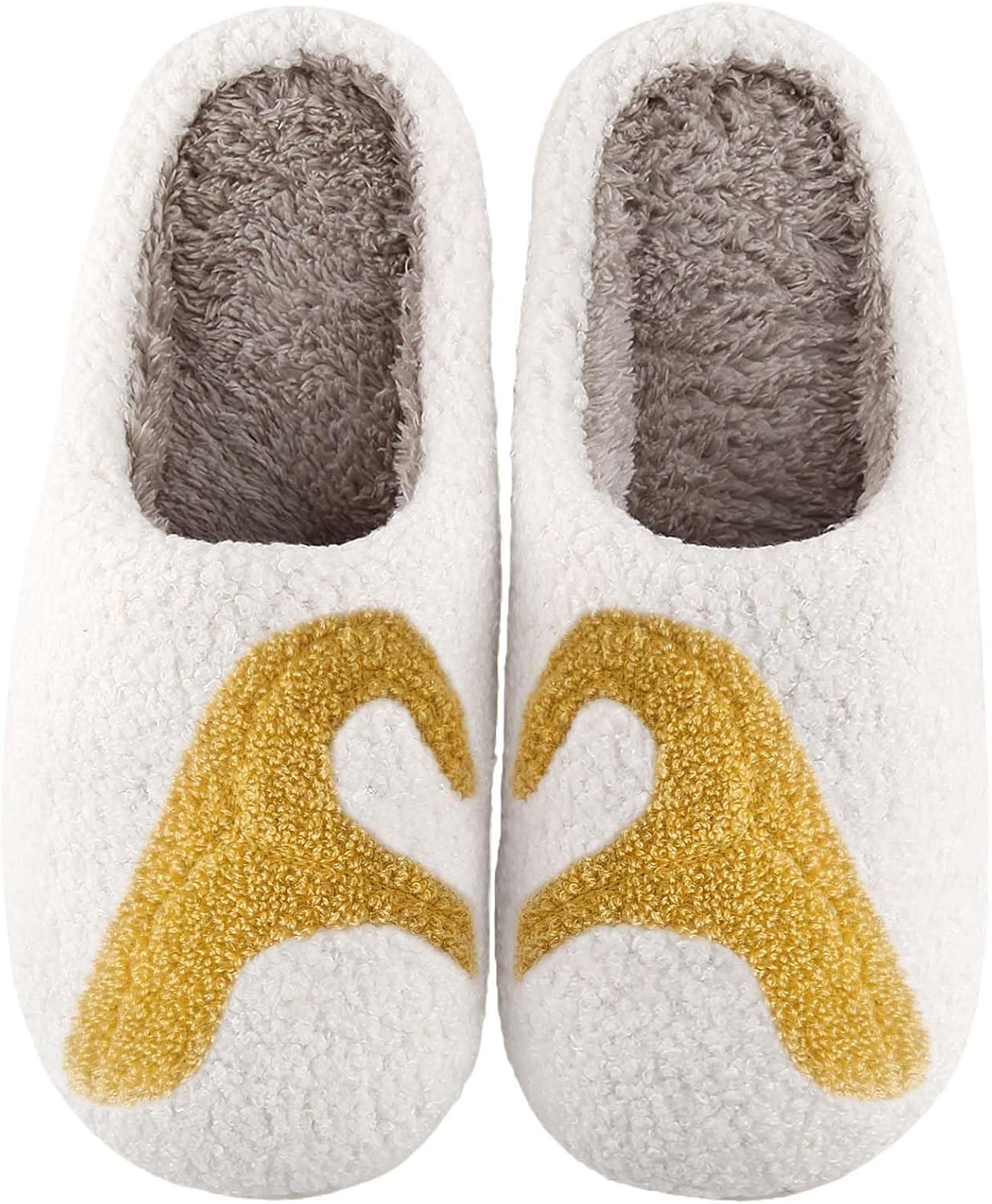 

Уютные домашние тапочки Aucomfo для женщин и мужчин, Heart Hands Slippers