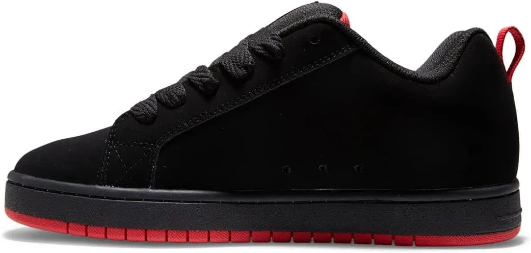 Мужские кроссовки DC Shoes Court Graffik Sq, Black Grey Red — фото 3
