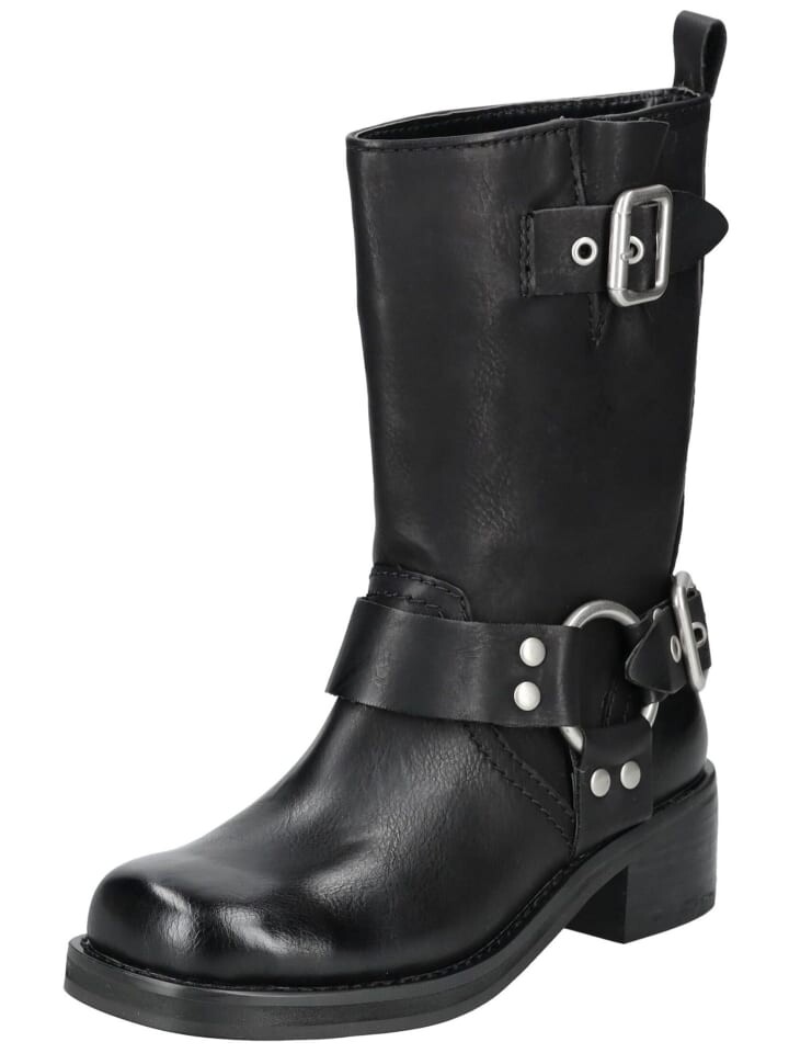 Ботинки женские Steve Madden массивные кожаные, черный