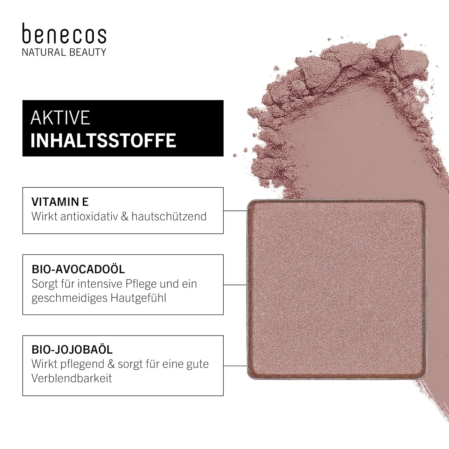 Сменный блок теней для век «Ballerina Glam» от Benecos Beauty ID Benecos, Glitter — фото 3