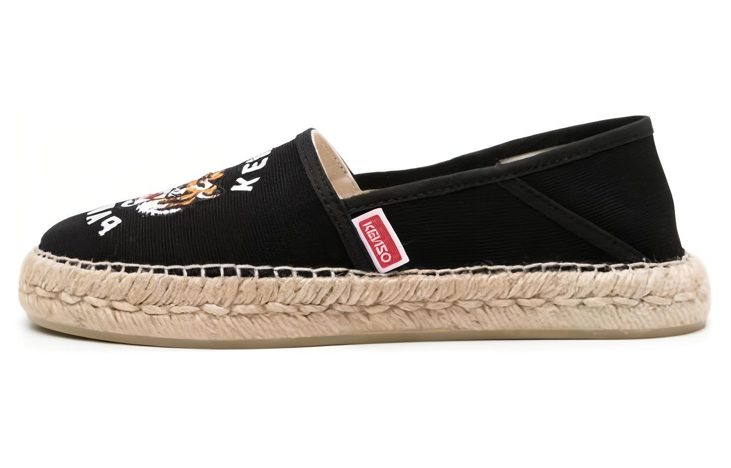 Эспадрильи с вышитым логотипом тигра KENZO, Black