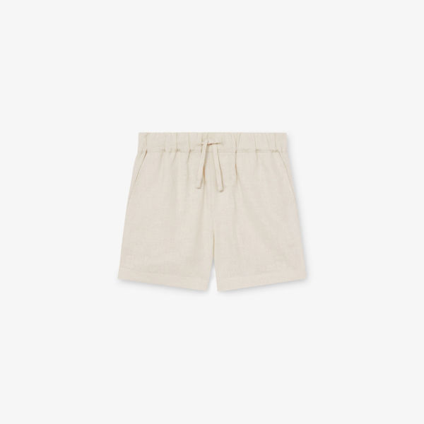 

Шорты Fraser свободного кроя из смесового льна, 3-9 лет Reiss, цвет stone