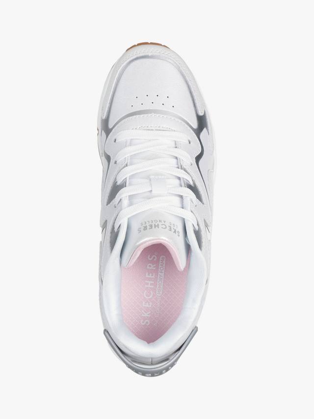 Детские кроссовки Street Uno Gen1 Wavy Shimmer Skechers, White/Silver — фото 4