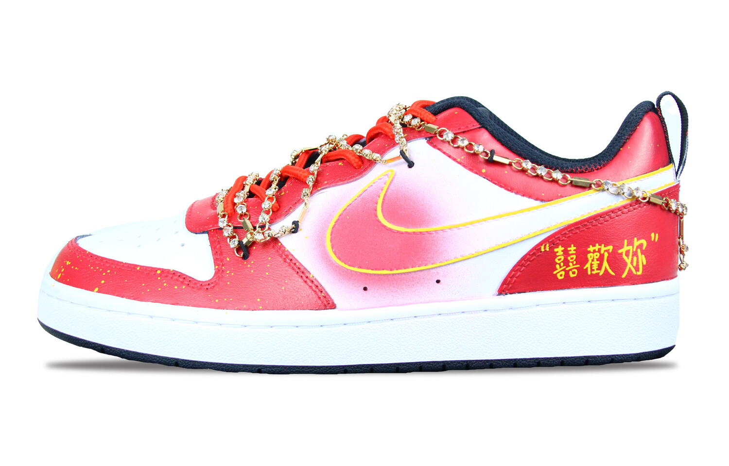

Кроссовки Nike Court Borough Skateboarding Shoes Women's Low-top White/red, белый
